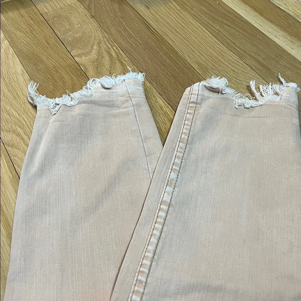 We The Free (Free People) High Rise Skinny Ankle Jeans, Stretch, Raw Edge sz 26 - Picture 6 of 8